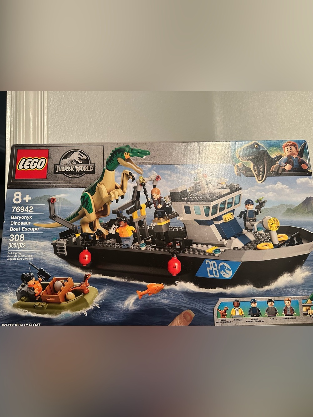Lego Jurassic World Green and Tan Velociraptor Attack Set